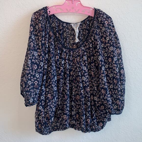 Free People One Floral Blouse XS - Picture 1 of 6